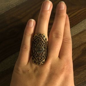Size 8 Bronze Statement Ring